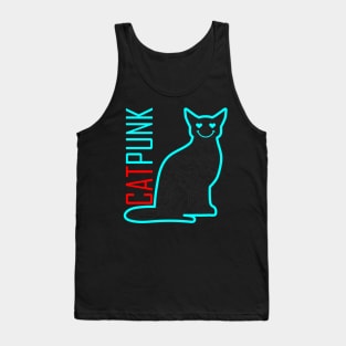 Cat punk Tank Top